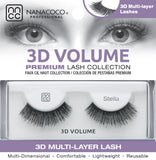 Eyelashes Premium 3D Volume black Stella in box