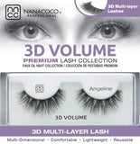 Eyelashes Premium 3D Volume black Angeline in packaging